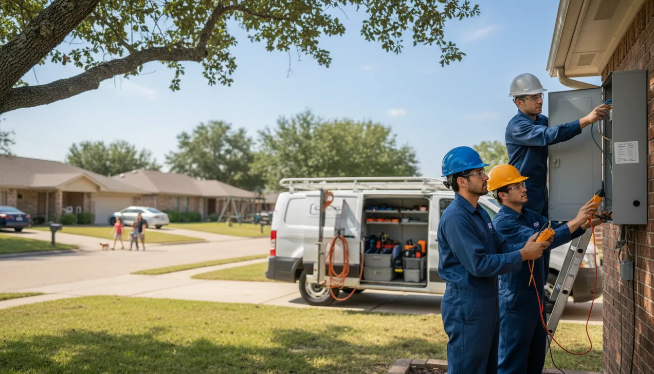 Certified electrician providing emergency electrical services in Mountainburg, AR